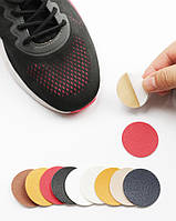 Наклейки наліпки на протерту сітку кросівок, латки для взуття, ремонт тканини носка взуття. Набір 6шт