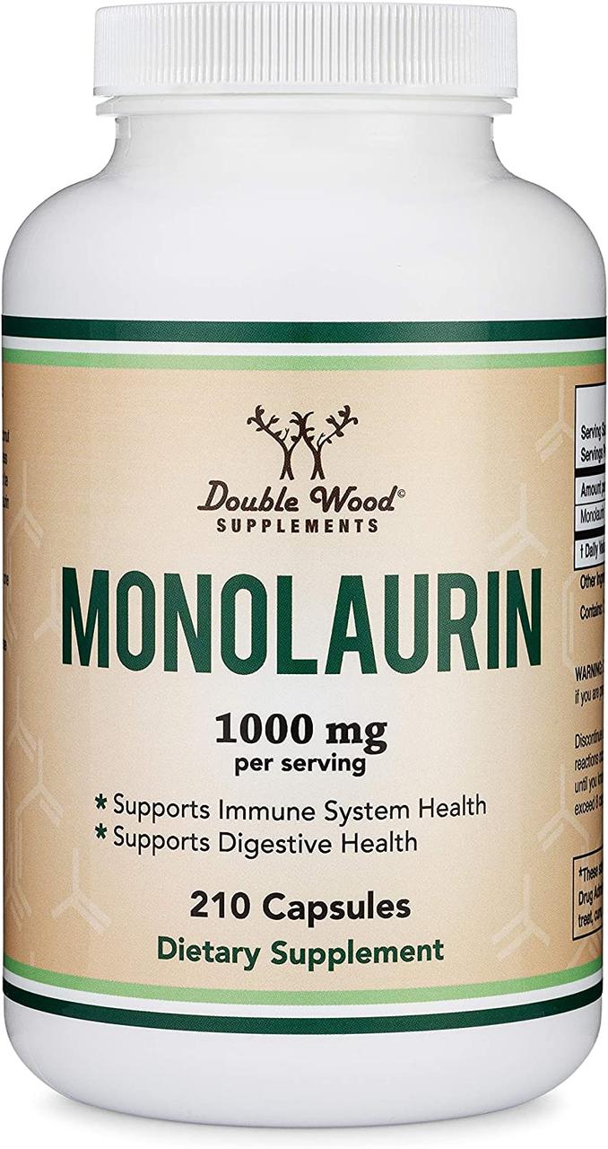 Монолаурін Double Wood Monolaurin 1000 mg 1000 mg 210 capsules