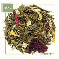 Чай зеленый Ананас с земляникой 100 грамм
