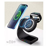 Бездротова зарядка Док-станція 3 in 1 EasyLife Y36 Black