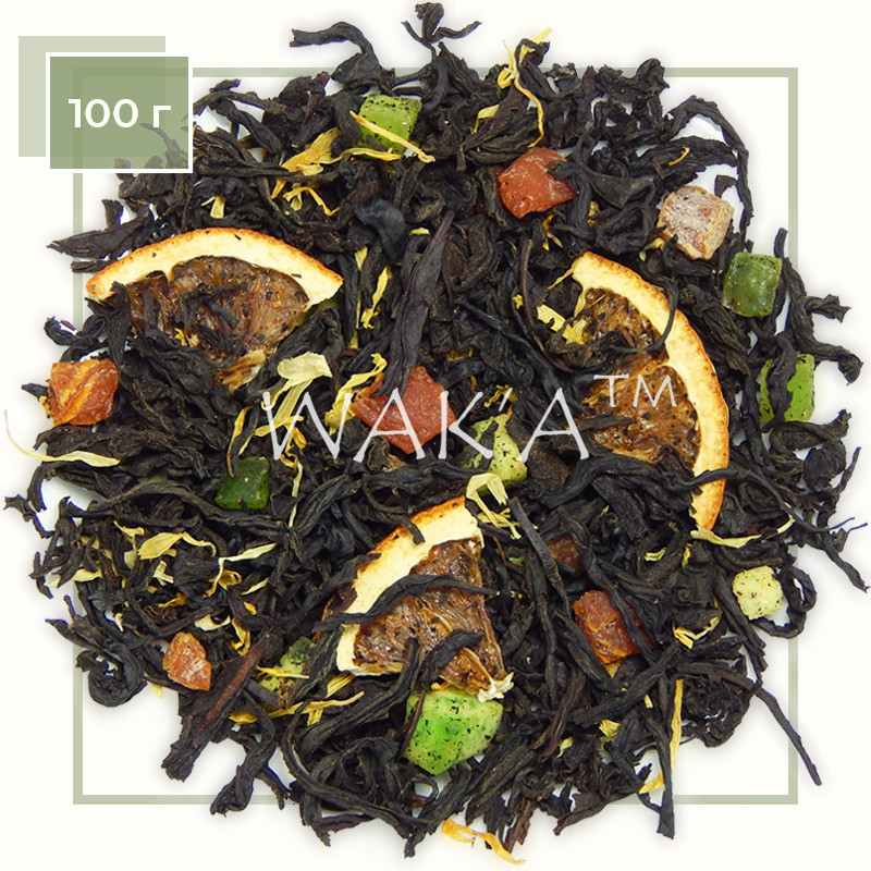 Чай чорний Апельсин ківі, 100 г