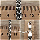 Чоловічий срібний браслет Рамзес (Кардинал). Ширина 7,5 мм. Браслет срібло 925 19 см, фото 5