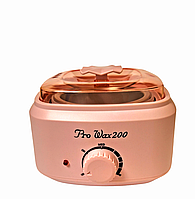 Воскоплав косметический Pro Wax 200 для депиляции воском цвет розовый