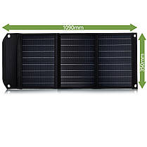 Портативний зарядний пристрій сонячна панель Bresser Mobile Solar Charger 40 Watt USB DC (3810040), фото 4