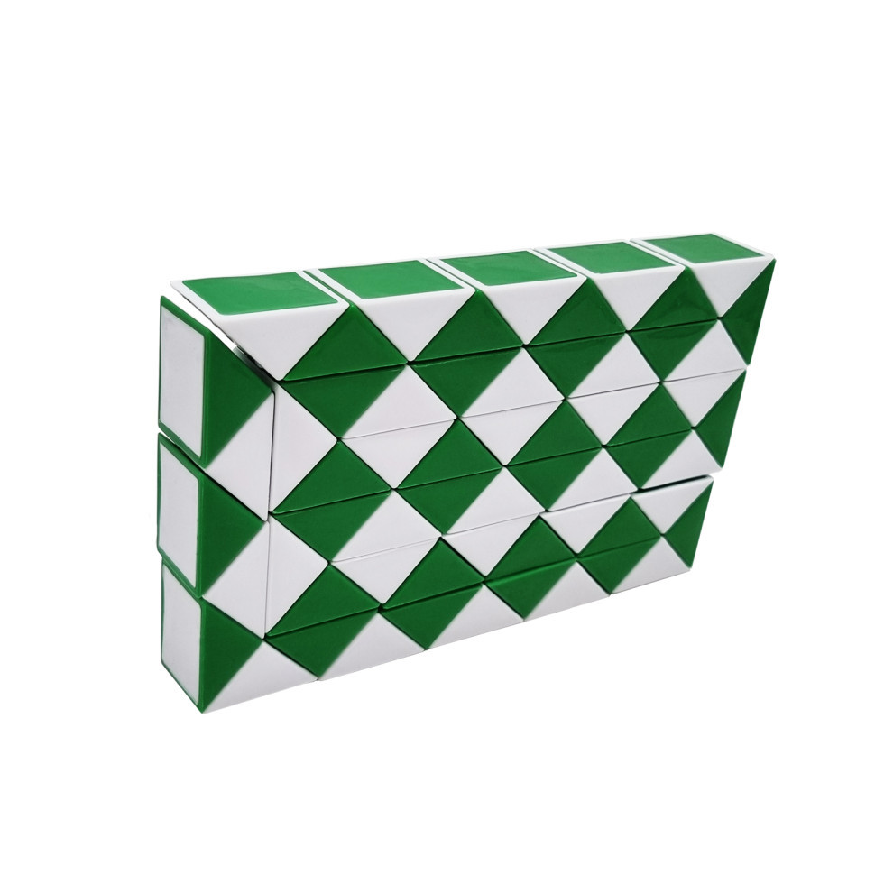 Гра-головоломка кубик Рубіка Змійка Bambi MC9-8, 60 частин Зелений, Toyman