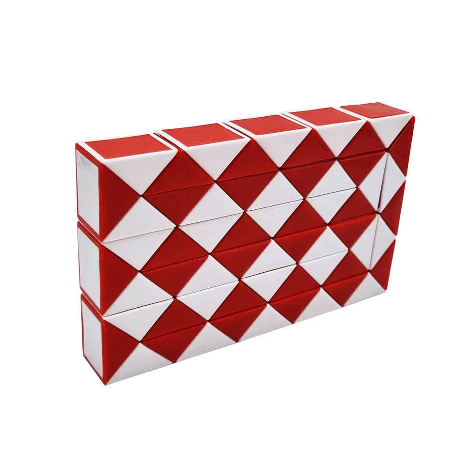 Гра-головоломка кубик Рубіка Змійка Bambi MC9-8, 60 частин (Червоний), Toyman