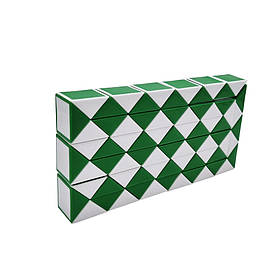 Гра-головоломка кубик Рубіка Змійка Bambi MC9-9, 72 частини Зелений, Toyman
