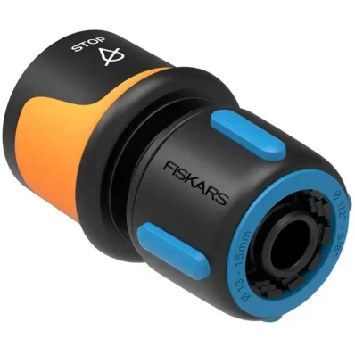 Конектор для шлангу Fiskars LB30 15 мм 68 мм аквастоп (1027080)