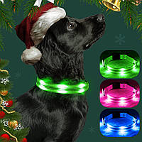 Світлодіодний нашийник для собак YFbrite, перезаряджуваний USB-нашийник з підсвіткою (розмір S)