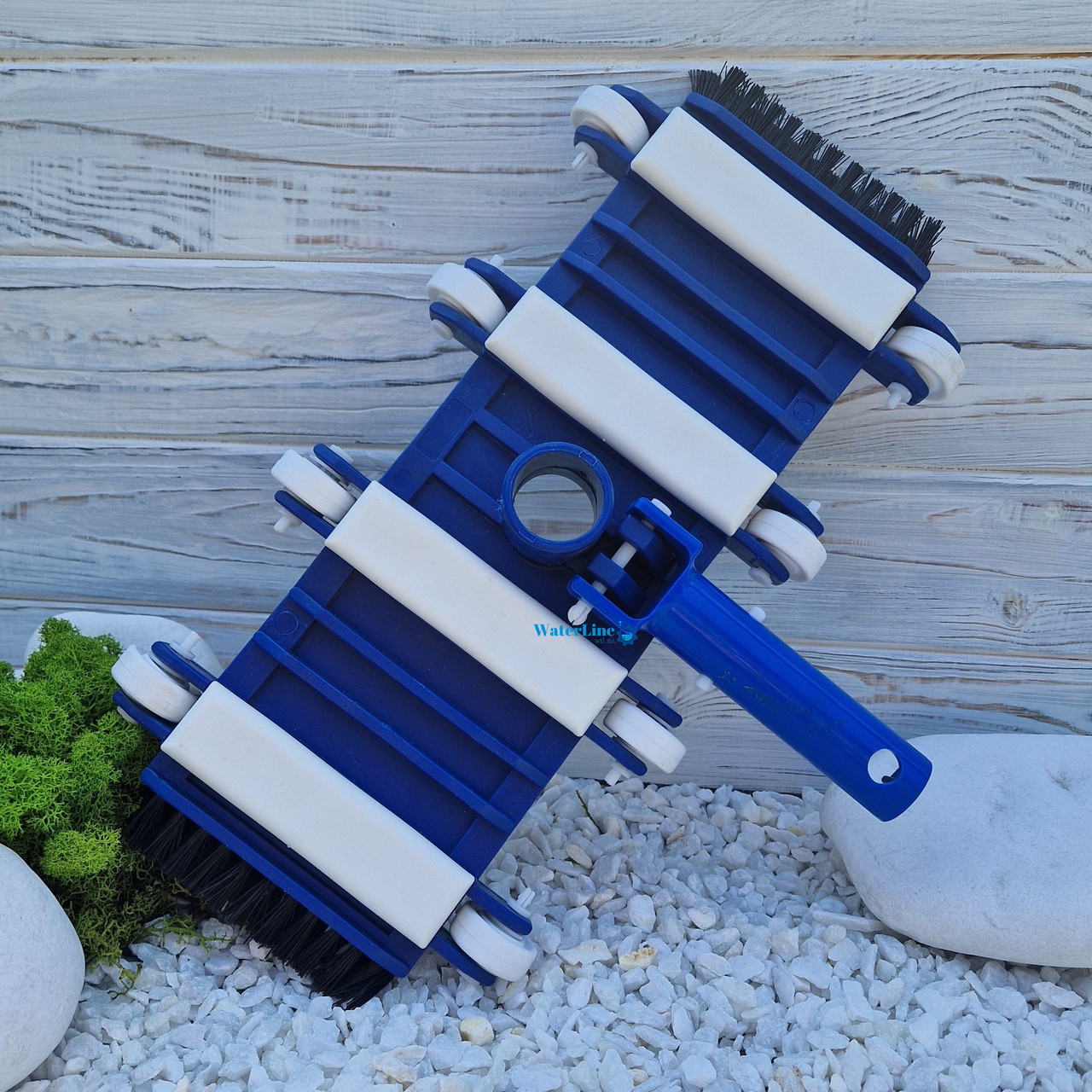 Щітка для чищення дна басейну з боковим ворсом на коліщатках Kokido Classic