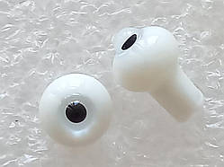 Очі скляні, сфера, реалістичні. Сірий світлий. Діаметр 6 мм. №ГРС121