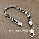 Чоловічий срібний браслет Рамзес (Кардинал). Ширина 7,5 мм. Браслет срібло 925 19 см, фото 10