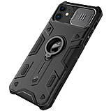 TPU+PC чохол Nillkin CamShield Armor (шторка на камеру) для Apple iPhone 11 (6.1") Чорний, фото 4