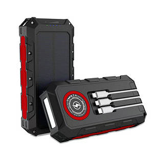 Пoweрбaнк 30000 mAh із сонячною панеллю (Solar power bank) QC3.0 PROTESTER PRO-S30, фото 3
