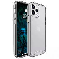 Прозрачный чехол Space Case для Apple iPhone 13 Pro (6.1") | TPU+PC с усиленными бортами Прозрачный