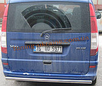 Защита заднего бампера труба прямая D60 на Mercedes Vito 2004+