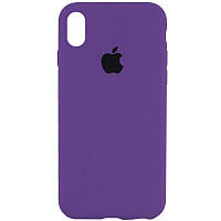 Чехол Silicone Case Full Protective (AA) для Apple iPhone XS Max (6.5") Фиолетовый / Amethyst
