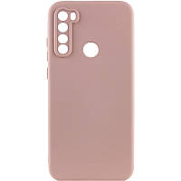 Чехол Silicone Cover Lakshmi Full Camera (A) для Xiaomi Redmi Note 8T | Микрофибра Розовый / Pink Sand