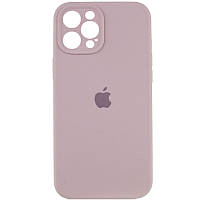 Чехол Silicone Case Full Camera Protective (AA) для Apple iPhone 12 Pro Max (6.7") Серый / Lavender