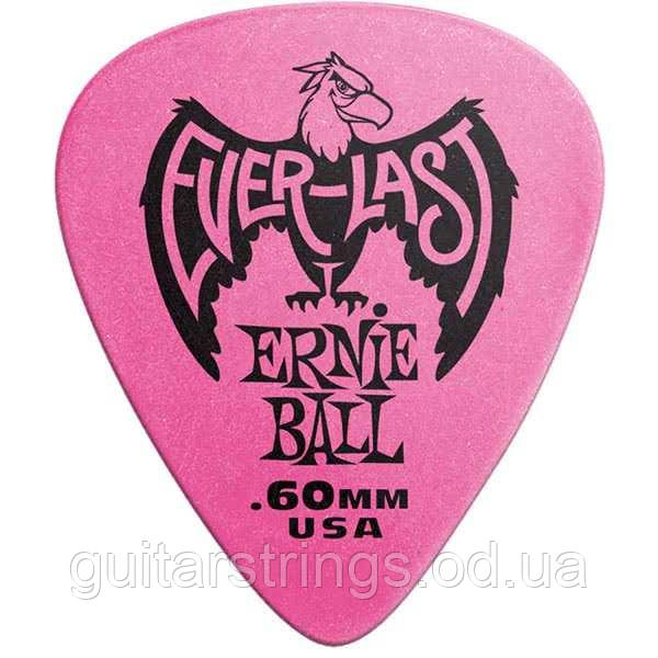 Медіатор Ernie Ball 9179 Everlast Delrin Picks Pink 0.60 mm, фото 1