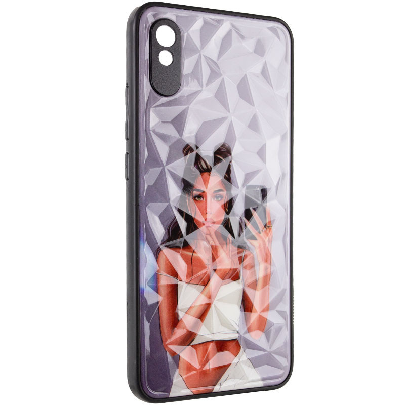 TPU+PC чохол Prisma Ladies для Xiaomi Redmi 9A з креативним принтом Black in White, фото 1