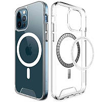 Прозрачный чехол Space Case with MagSafe для Apple iPhone 14 Pro (6.1") | TPU+PC накладка с магнитным кольцом