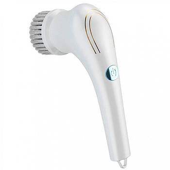 Щітка акумуляторна для миття посуду з 3 насадками Electric Cleaning Brush