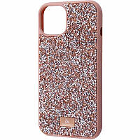 TPU чехол Bling World Rock Diamond для Apple iPhone 12 Pro / 12 (6.1") Розовый