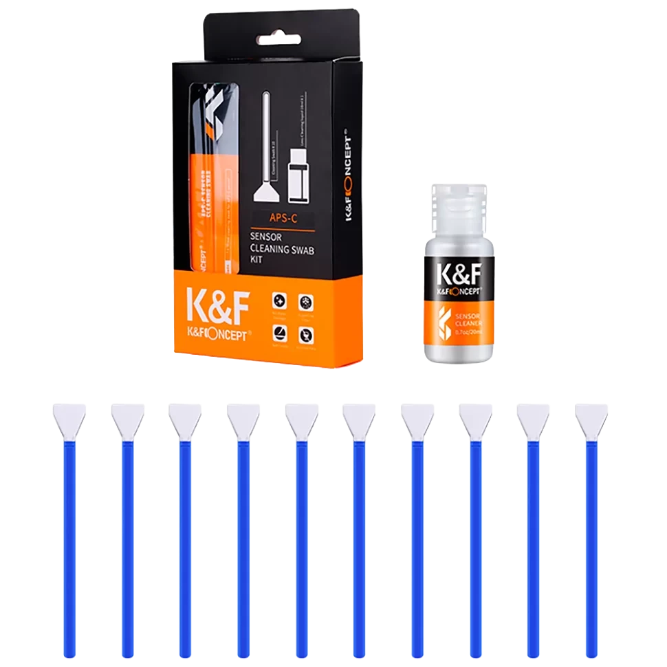 Набір для догляду за матрицею K&F Concept 16 mm APS-C Sensor Cleaning Swab Kit (SKU.1616)
