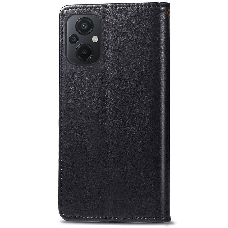 Шкіряний чохол книжка GETMAN Gallant (PU) для Xiaomi Poco M5 | На кнопці з візитницею Чорний Фото №4 Шкіряний чохол книжка GETMAN Gallant (PU) для Xiaomi Poco M5 | На кнопці з візитницею Чорний дивитися зображення №4