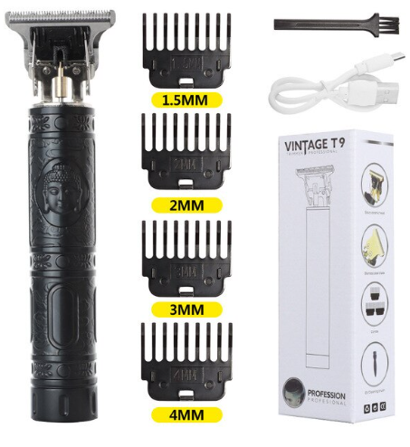 Тример Машинка для стриження волосся VINTAGE Т9 Black Budda, фото 1