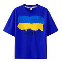 Футболка детская патриотичекая флаг Украины синяя