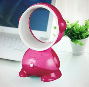 Настільний портативний міні вентилятор USB Bladeless Fan MX-483 Рожевий, фото 3