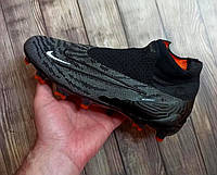 Футбольные бутсы Nike Phantom GX FG копы для футбола найк фанотом с носком без шнурков