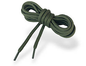 Шнурки взуттєві круглі #6.403 PREMIUM якість колір хакі 100-150см