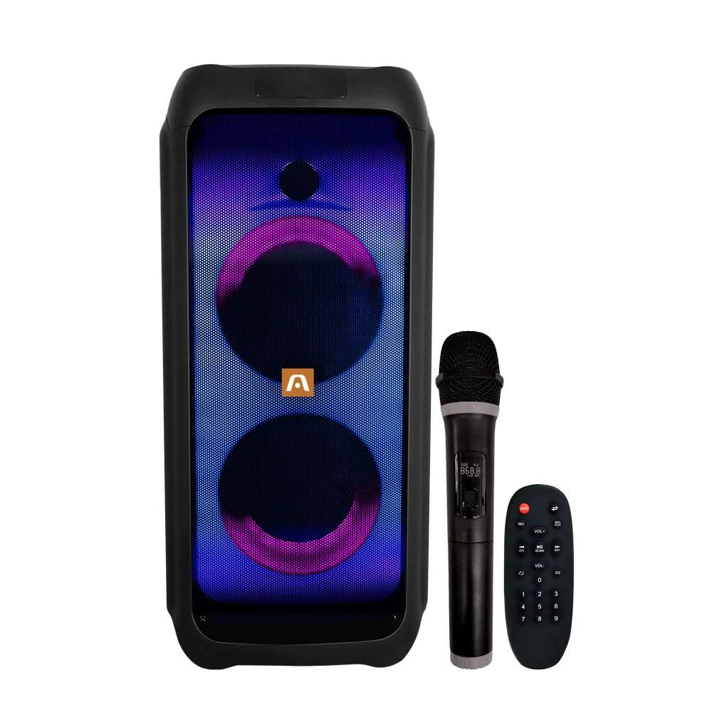 Колонка акумуляторна Partybox Rave 80 з радіомікрофоном (200W/USB/BT/FM/TWS)