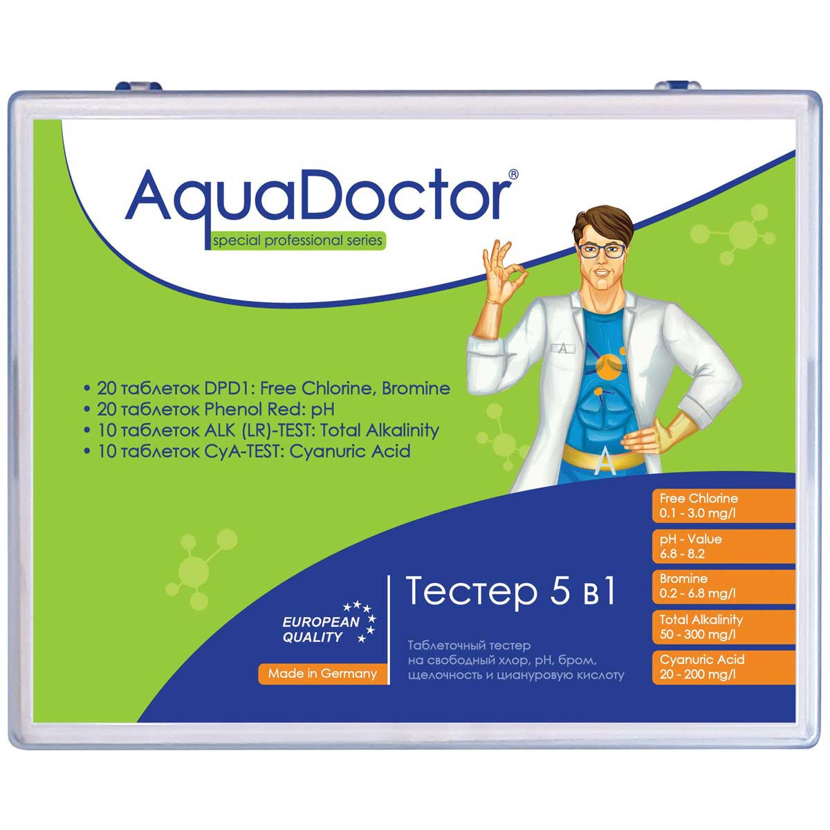 AquaDoctor Тестер AquaDoctor 5 в 1