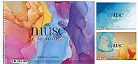 Альбом для эскизов скетчбук №313 A4 Muse Aquarelle, на спирале 21х29,5см 20л, акварельная бумага 220г/м2