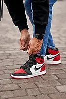 Кроссовки мужские Nike AIR Jordan Retro 1 High "Bred Toe" 43