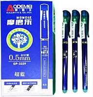 Ручка гелевая стираемая GP-3339-BL, синяя температурные чернила 0,5мм уп12 бл144