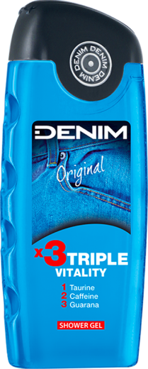Гель для душy DENIM Original X3 TRIPLE VITALITY 400 ml
