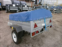 Тент пвх на легковой прицеп 1,96 * 1,36 ось п- 2,8