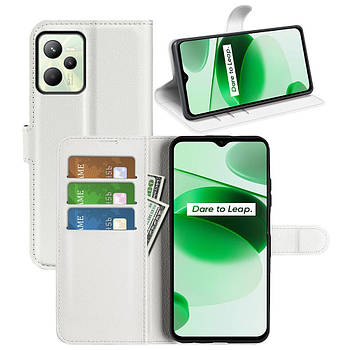 Чохол-книжка Litchie Wallet для Realme C35 White