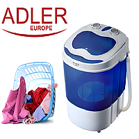 Портативная мини стиральная машина Adler AD 8051, Маленькая стиральная машинка для дачи 580Вт (Польша, 3-кг)