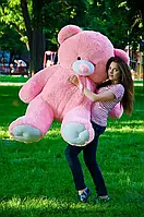 Большой плюшевый мишка розовый "Томми" 160 см, Большой Плюшевый Медведь, Большая Мягкая игрушка 1.6 м