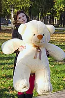 Большой плюшевый мишка бежевый "Ветли" 130 см, Большой Плюшевый Медведь, Большая Мягкая игрушка 1.3 м
