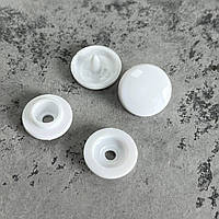 Кнопка пластик 15 мм біла (50 шт./пач.)