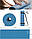 Килимок для йоги та фітнесу PowerPlay 4010 (173*61*0.6) темно-синій, фото 6
