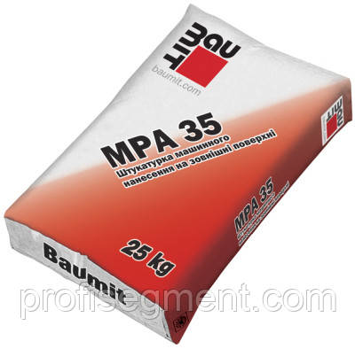Штукатурна цементно-вапняна суміш Baumit MPA 35 25 кг., фото 1
