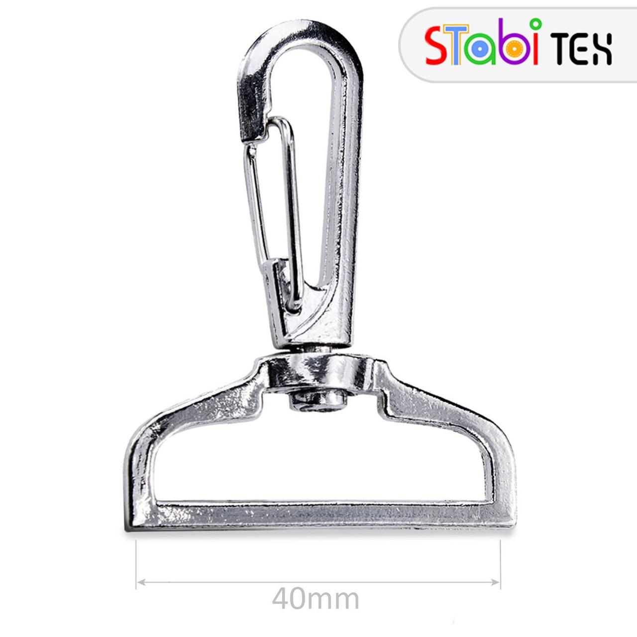 Карабін 40мм литий 4035 (11гр) Нікель